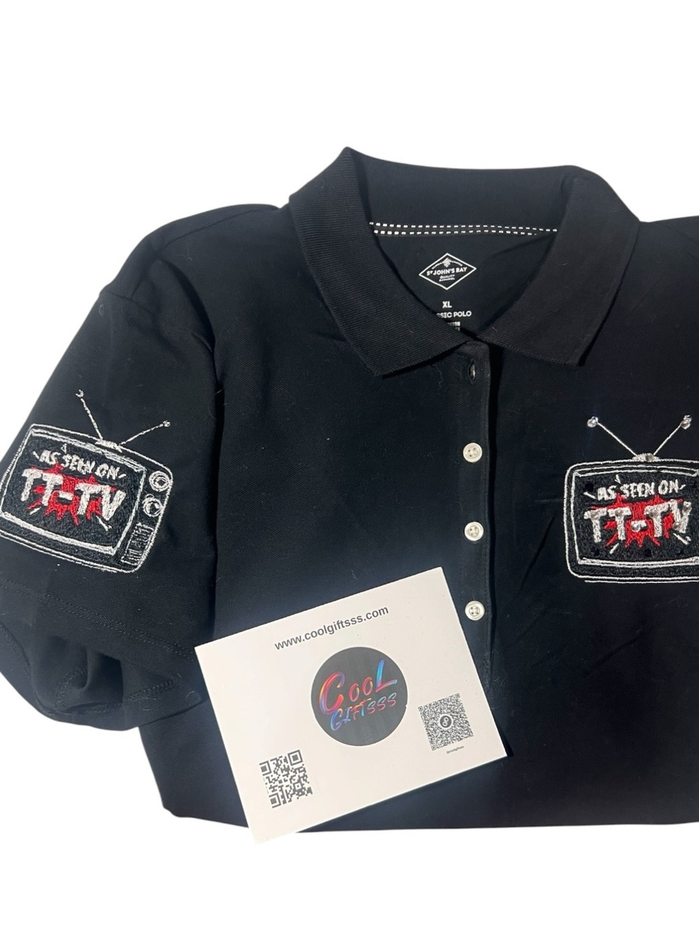 Polo Shirt embroidered logo uniforms Custom made to order   S M L XL XXL